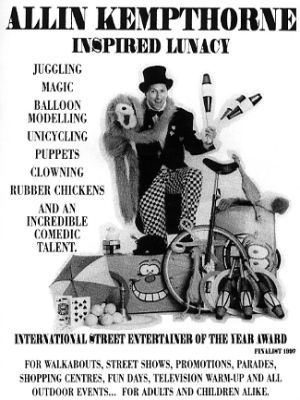 Jon Anton Presents...a large range of JUGGLERS available, from individual Artistes to Troupes of JUGGLERS. Suitable for Circus, Cabaret, Variety & Children's Entertainments.