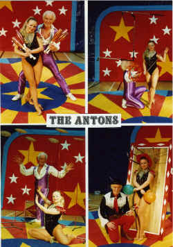 The Fabulous Antons - Sensational International Cabaret Acts. Juggling, Sword Balancing, China Plate-Spinning, Knife Throwing.