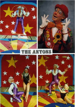 The Fabulous Antons - Sensational International Cabaret Acts. Juggling, Sword Balancing, China Plate-Spinning, Knife Throwing.