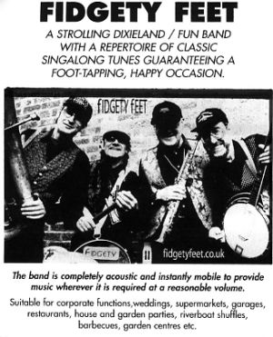 Jon Anton Presents...a Variety of JAZZ BANDS available to suit your specific Event, whether it be a Musical themed event or concert, OR as an attraction to provide Atmosphere for virtually ANY Event: Shopping Centres, Tourism Promotions, Open Days, Gala Days, Store Openings etc.
