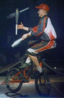 Jon Anton Presents...a number of TRICK CYCLISTS available for Circus, Holiday Centres, Promotions, BMX Displays etc. Continental Troupes of TRICK CYCLISTS.