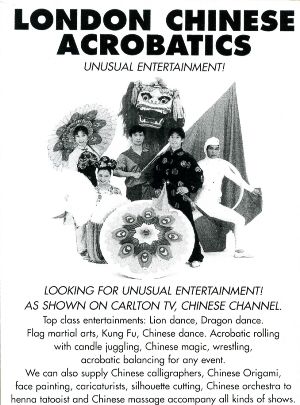 We have a number of Acrobats available, Both Single Acrobats & Acrobatic Troupes of between 2 & 7 members.